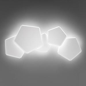 Selène Aplique LED Pleiadi en blanco, 5 luces
