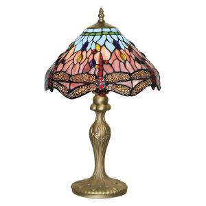 Searchlight Lámpara de mesa de estilo Tiffany DRAGONFLY