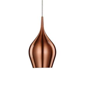 Searchlight Lámpara colgante Vibrant Ø 12cm, cobre