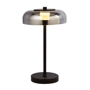 Searchlight Lámpara de mesa LED Frisbee con pantalla de vid…