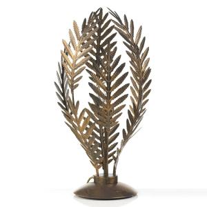 ONLI Lámpara de mesa Felce, helecho, bronce, alto 61 cm