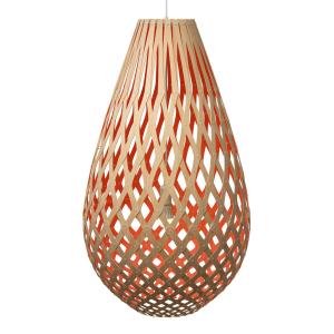 david trubridge Koura lámpara colgante 75 cm bambú-rojo