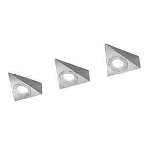 Trio Lighting Lámpara LED bajo armario Ecco, set 3, níquel…