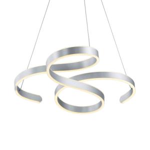 Trio Lighting Lámpara colgante LED Francis, aluminio cepill…