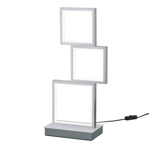 Trio Lighting Lámpara de mesa LED Sorrento, aluminio cepill…
