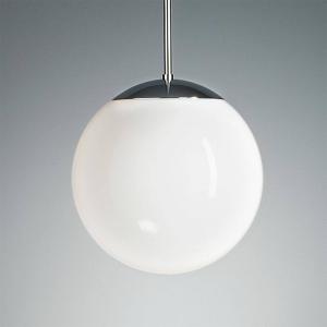 TECNOLUMEN lámpara colgante con esfera de ópalo 25 cm cromo…