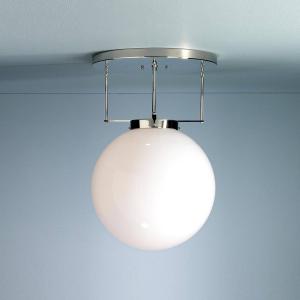 TECNOLUMEN Lámpara techo Brandt, estilo Bauhaus níquel 25 c…