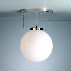 TECNOLUMEN Lámpara techo Brandt, estilo Bauhaus níquel 35 c…