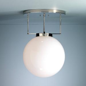 TECNOLUMEN Lámpara techo Brandt, estilo Bauhaus níquel 40 c…