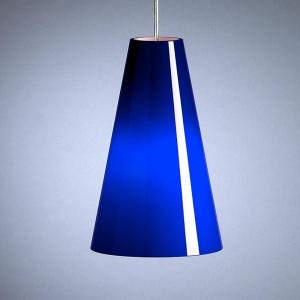TECNOLUMEN Lámpara colgante de Schnepel azul