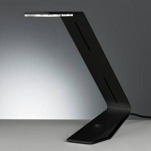 TECNOLUMEN Flad - lámpara de mesa LED, negro