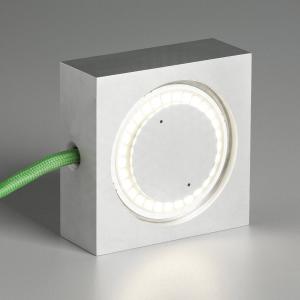 TECNOLUMEN Lámpara versátil Square con LED, cable verde