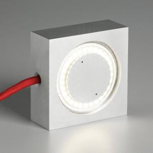 TECNOLUMEN Lámpara versátil Square con LED, cable rojo
