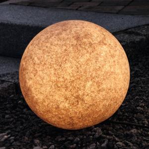 Heitronic Esfera decor. luminosa Mundan, 30 cm, terracota