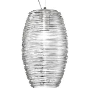Vistosi Lámpara colgante LED Damasco transparente Ø 20 cm