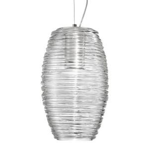 Vistosi Lámpara colgante LED Damasco transparente Ø 15 cm