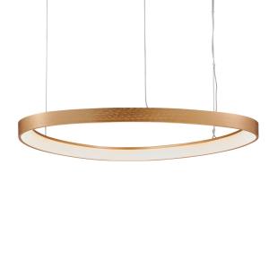 Viokef Lámpara colgante LED Loop, oro, Ø 60 cm