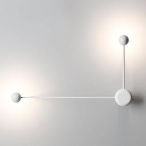 Vibia Lámpara de pared de diseño Pin LED, blanco 2 br.