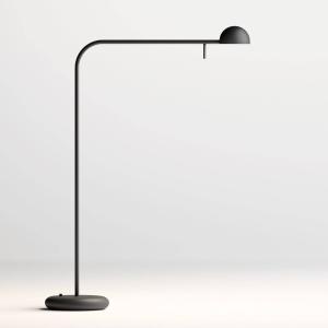 Vibia Pin 1655 lámpara mesa LED, largo 40cm, negro