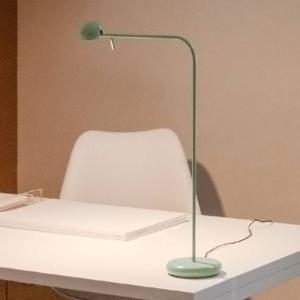 Vibia Pin 1655 lámpara mesa LED, largo 40cm, verde