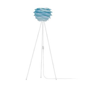 UMAGE Carmina Mini lámpara pie azul/trípode blanco