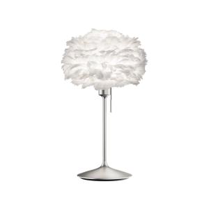 UMAGE Eos mini lámpara de mesa blanco/acero cepillado