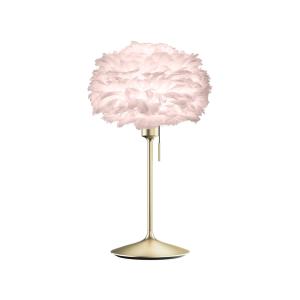 UMAGE Eos mini lámpara de mesa rosa/latón cepillado