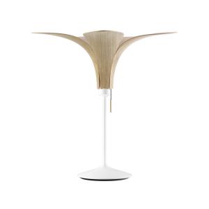UMAGE Jazz lámpara de mesa roble claro, base blanca