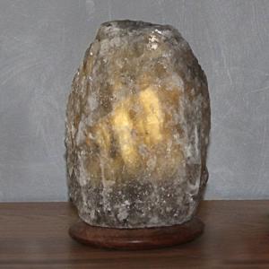 Wagner Life Lámpara de mesa de cristal salino Rock Grey Lin…