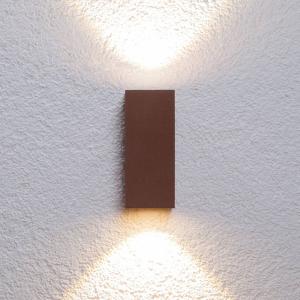 Lucande Aplique LED para exteriores Tavi, marrón óxido