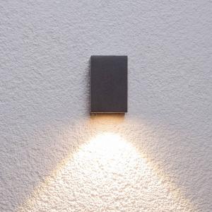 Lucande Aplique LED para exterior Tavi grafito 9,5 cm alto