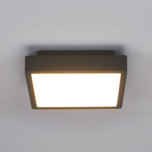 Lucande Plafón LED para exteriores Talea, angular