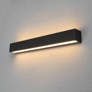 Lucande Lengo aplique LED, 50 cm, grafito, 2 luces