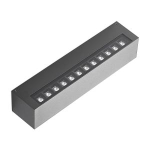 Arcchio Miraz aplique LED de exterior, gris oscuro