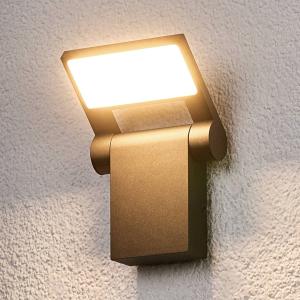 Lucande Aplique LED para exterior Marius orientable
