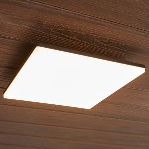 Lucande Lámpara de techo LED cuadrada Henni exteriores