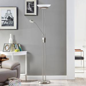Lindby Lámpara de pie LED Yveta con lámpara de lectura
