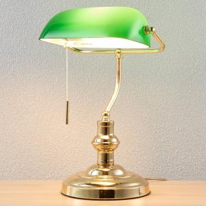 Lindby Lámpara de escritorio Milenka, latón pulido