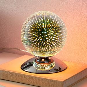 Lindby Lámpara de mesa Isumi de gran efecto, esférica
