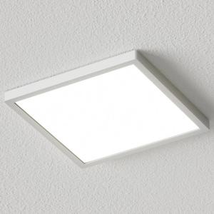 Arcchio Plafón LED Solvie, plata, angular, 30 x 30 cm