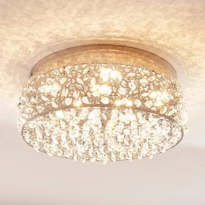 Lucande Lámpara LED de techo Felias brillante, redonda