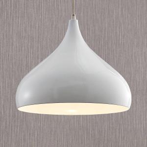 Lindby Aluminio- lámpara colgante Ritana, blanco