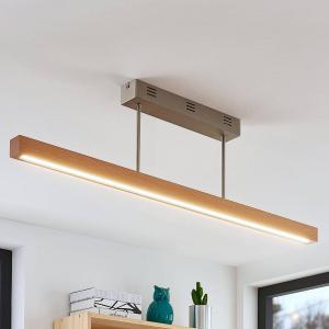 Lucande Lámpara de techo LED Tamlin madera, haya, 100 cm