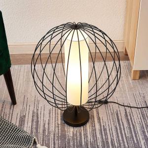 Lindby Koriko lámpara de mesa con jaula redonda