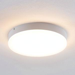 Lindby Leonta lámpara de techo LED, blanco Ø 25 cm