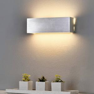 Lindby Aplique LED Ranik rectangular de aluminio