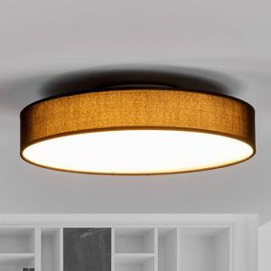 Lindby Lámpara de techo LED de tela Saira, 40 cm, negro