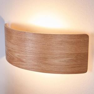 Lindby Aplique LED Rafailia 33cm, madera