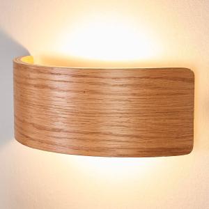 Lindby Aplique LED Rafailia 23cm, madera