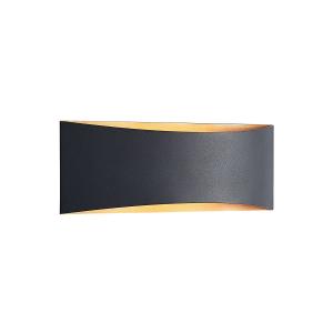 Arcchio Aplique de pared LED Jelle, 27 cm, negro